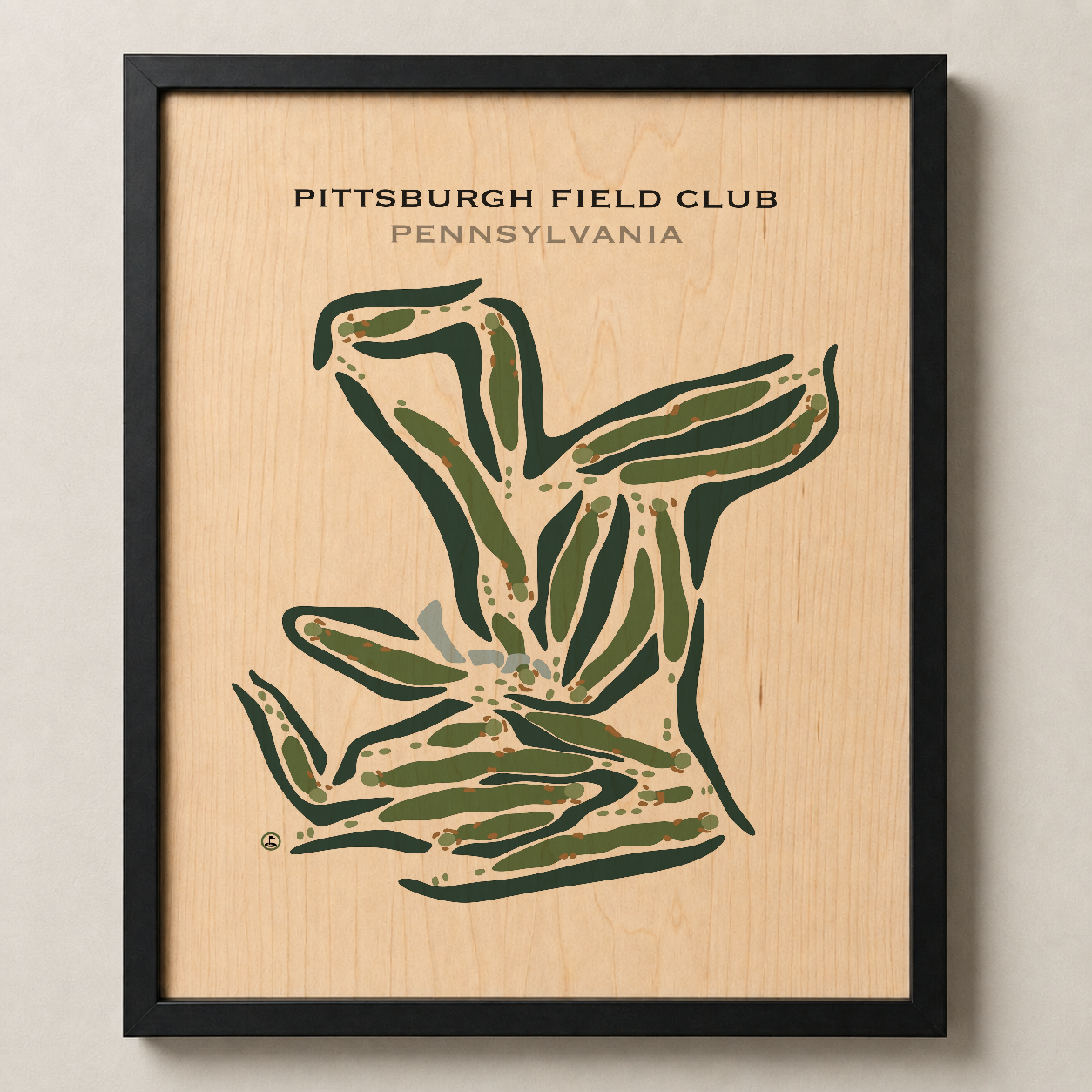 Pittsburgh Field Club, Pennsylvania - Printed Golf Courses