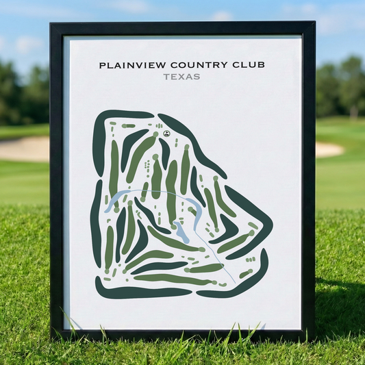 Plainview Country Club, Texas - Printed Golf Course