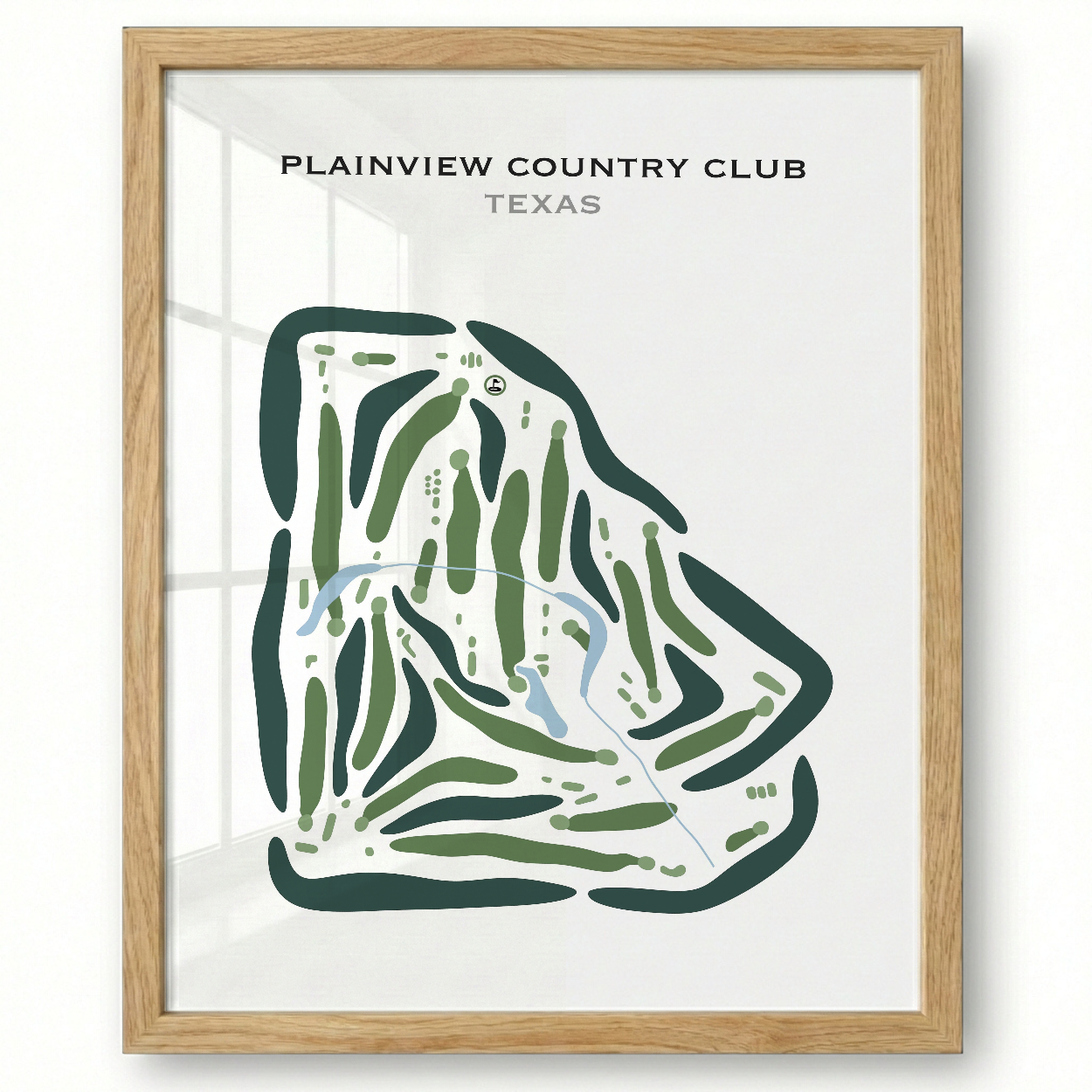 Plainview Country Club, Texas - Printed Golf Course