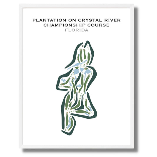 Plantation on Crystal River - Championship Course, Florida - Printed Golf Courses