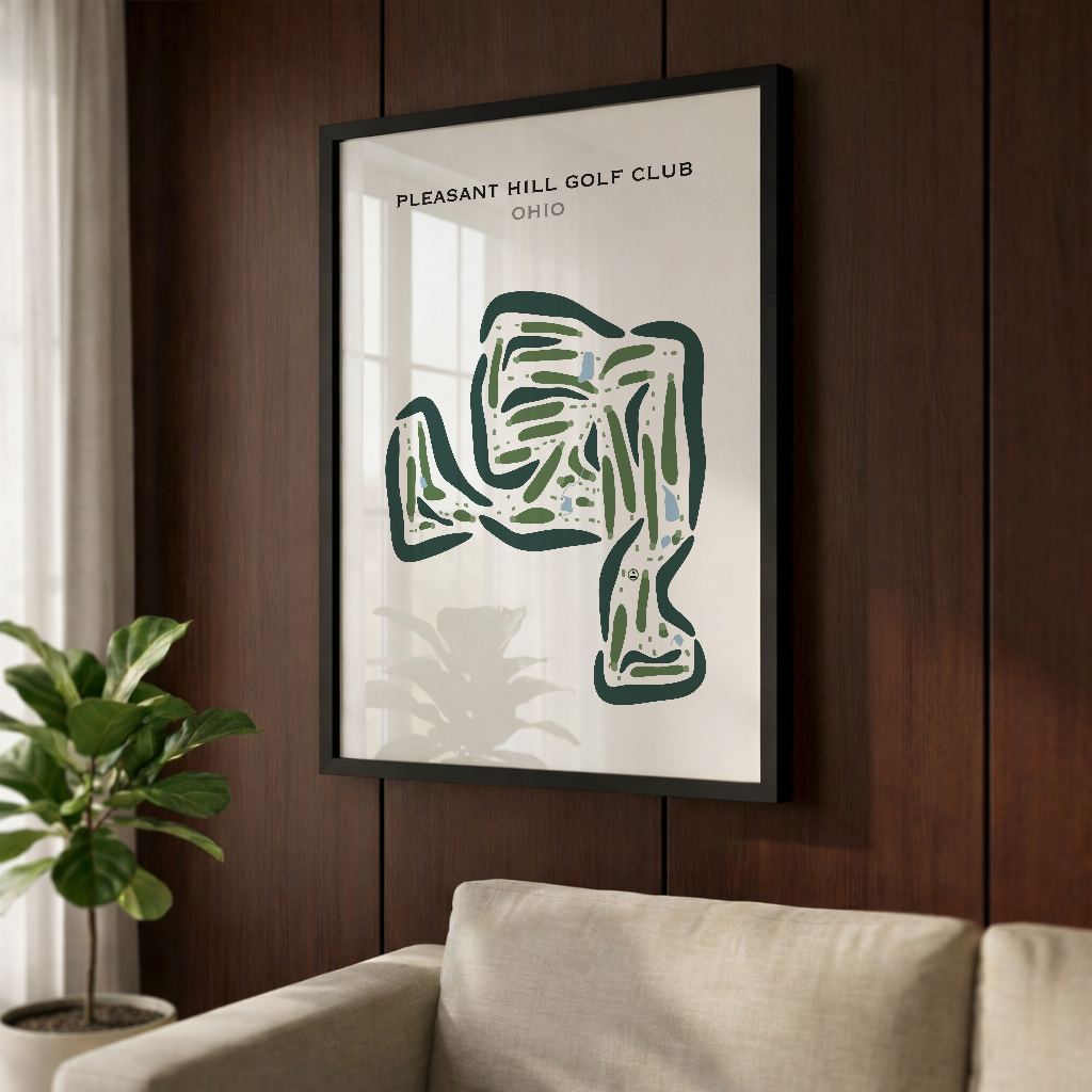 Pleasant Hill Golf Club, Ohio - Printed Golf Courses