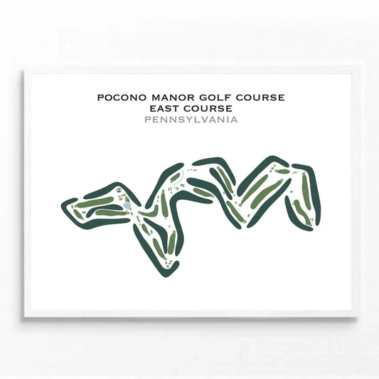 Pocono Manor Golf Course, East Course, Pennsylvania - Printed Golf Courses
