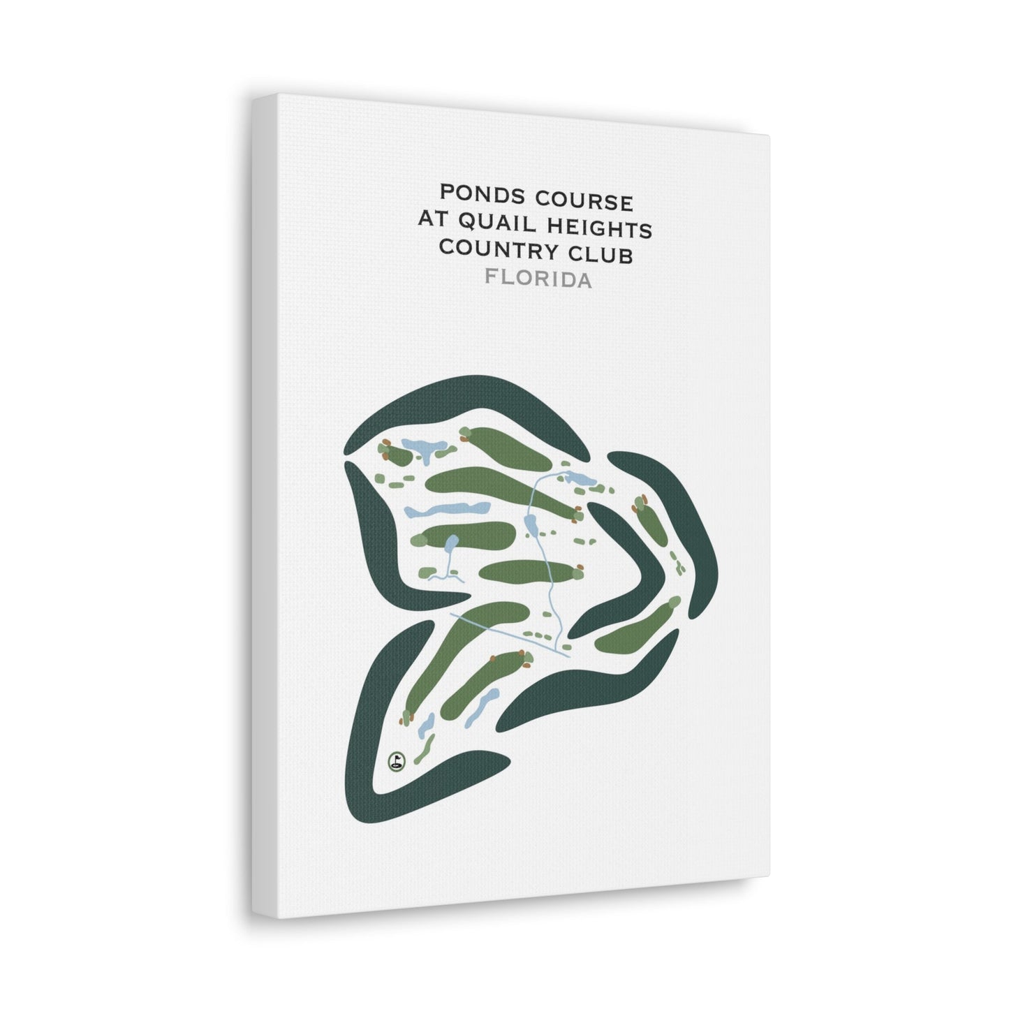 Ponds Golf Course at Quail Heights Country Club, Florida - Printed Golf Courses