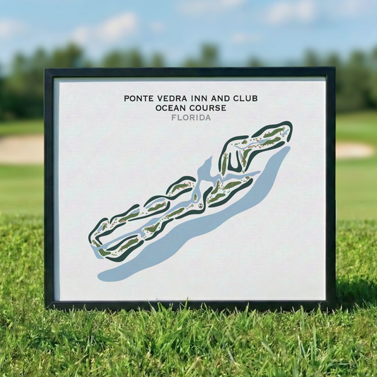 Ponte Vedra Inn & Club Ocean Course, Florida - Printed Golf Courses