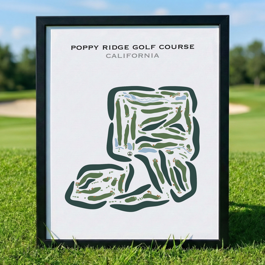 Poppy Ridge Golf Course, California - Printed Golf Courses