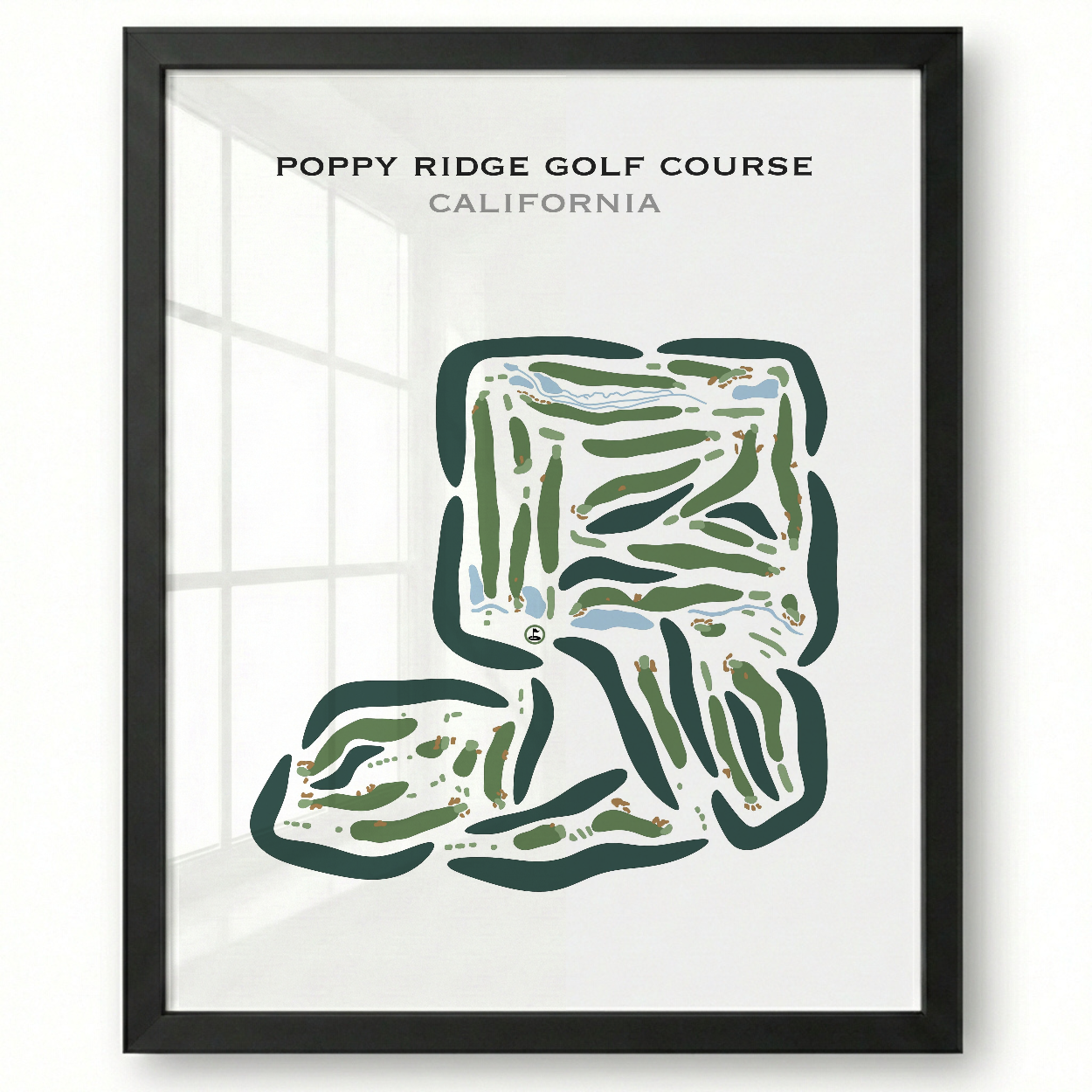 Poppy Ridge Golf Course, California - Printed Golf Courses