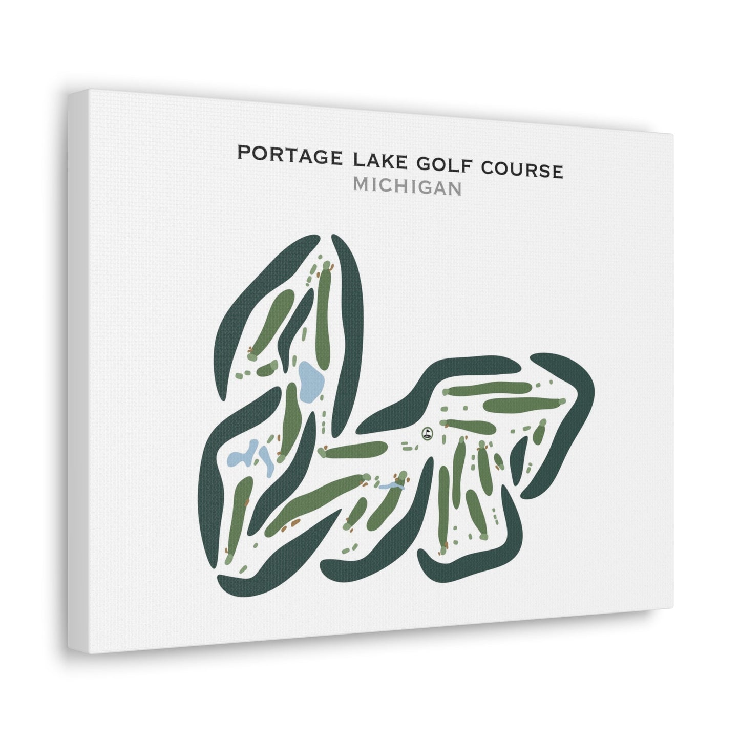 Portage Lake Golf Course, Michigan - Printed Golf Courses