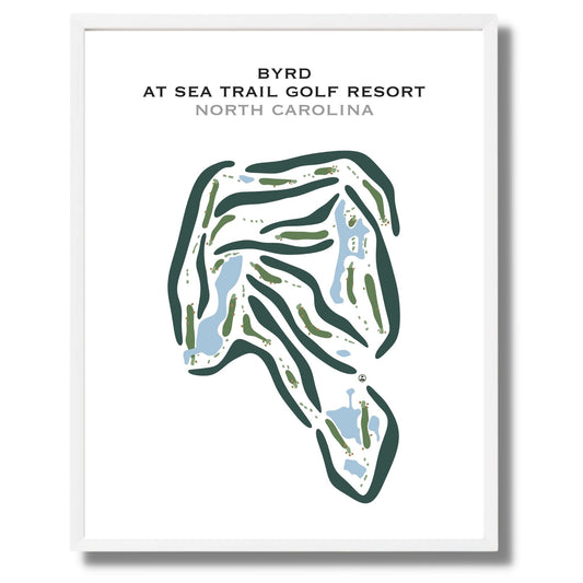 Byrd at Sea Trail Golf Resort and Convention Center, North Carolina - Printed Golf Courses