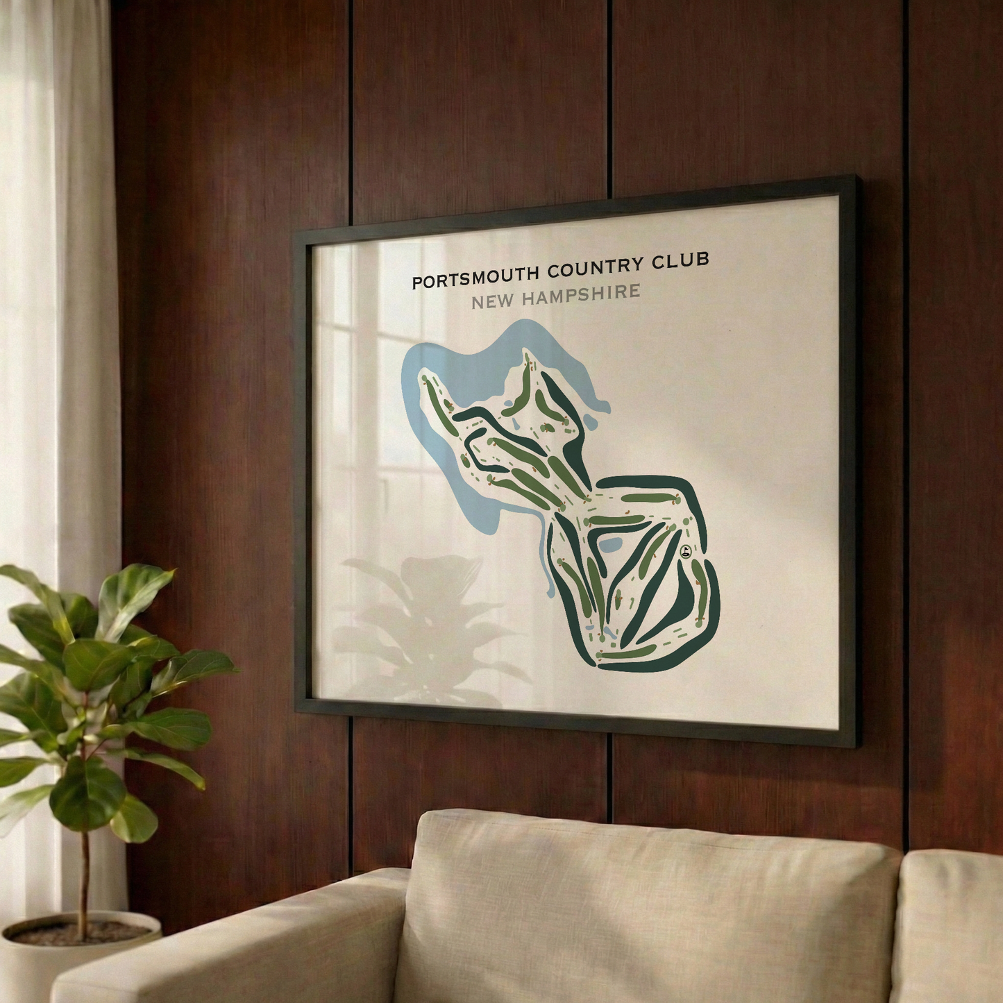 Portsmouth Country Club, New Hampshire - Printed Golf Courses