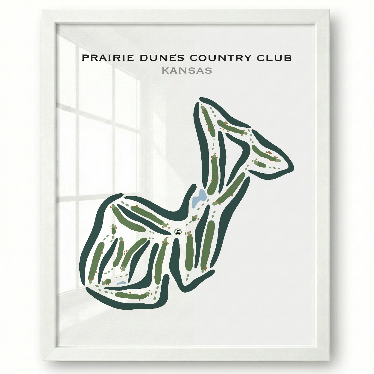 Prairie Dunes Country Club, Kansas - Printed Golf Courses