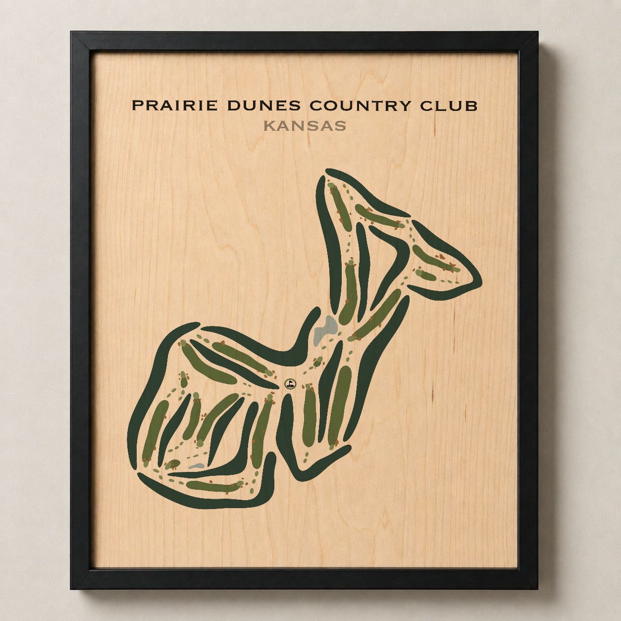 Prairie Dunes Country Club, Kansas - Printed Golf Courses