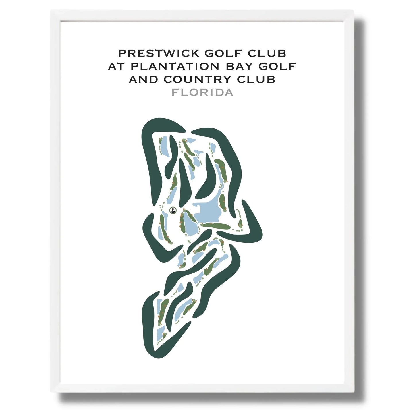 Prestwick Golf Club at Plantation Bay Golf & Country Club, Florida  - Printed Golf Courses