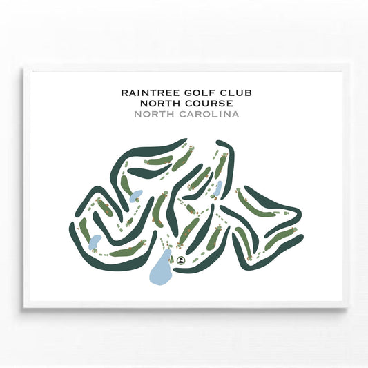 Raintree Country Club - North Course, North Carolina - Printed Golf Courses