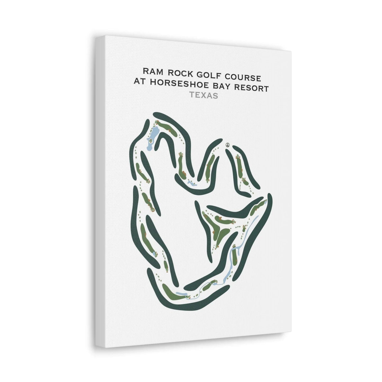 Ram Rock Golf Course, Horseshoe Bay Resort, Texas - Printed Golf Course