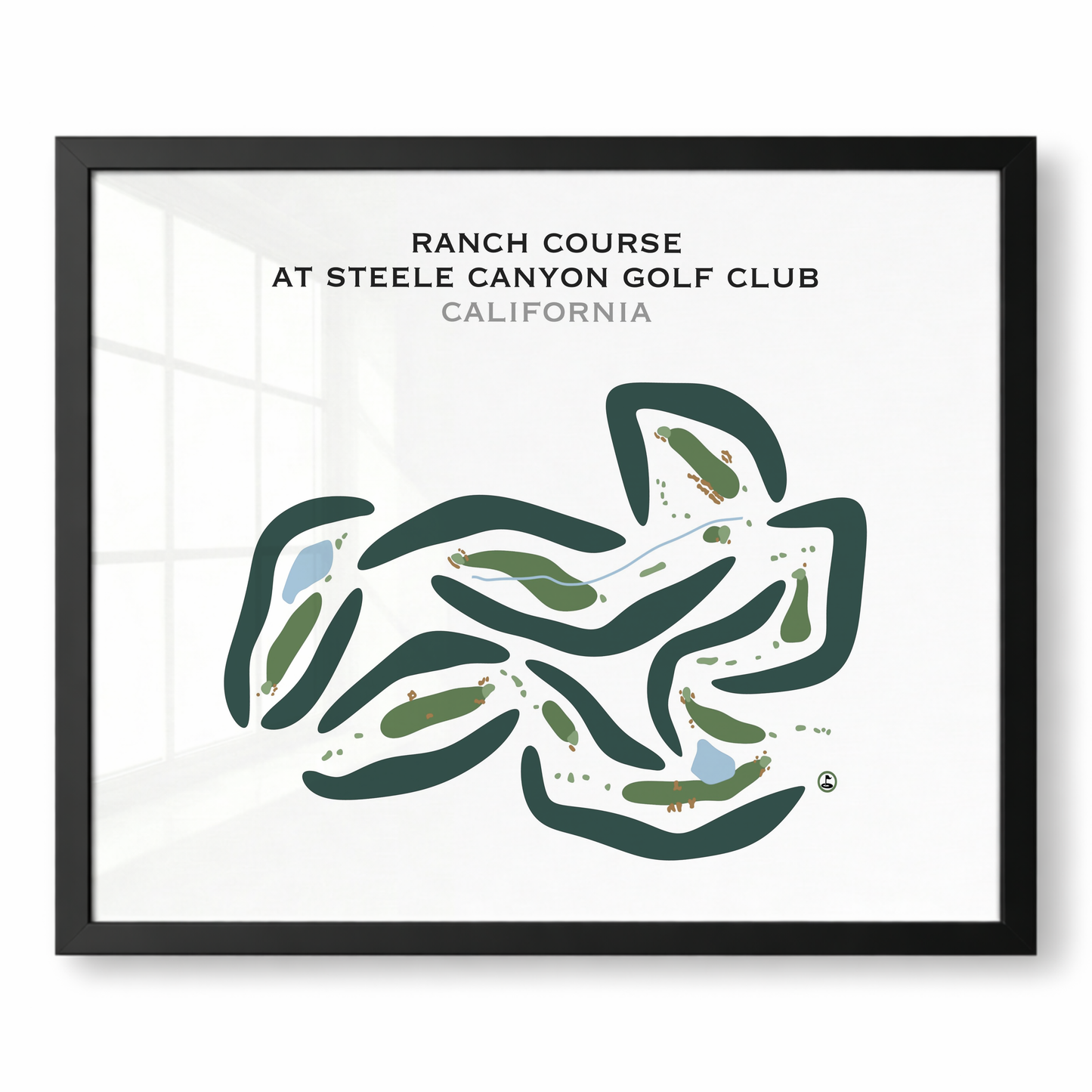Ranch Course at Steele Canyon Golf Club, California - Printed Golf Courses