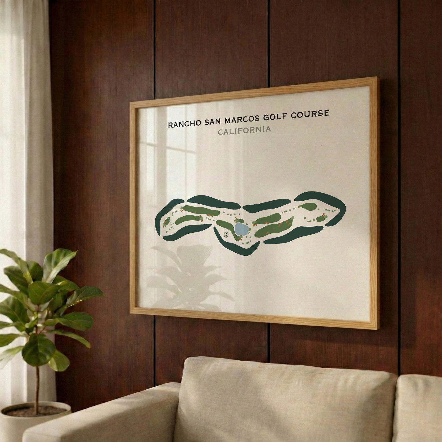 Rancho San Marcos Golf Course, California - Printed Golf Courses
