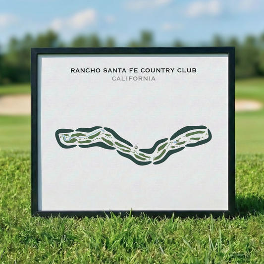 Rancho Santa Fe Country Club, California - Printed Golf Course