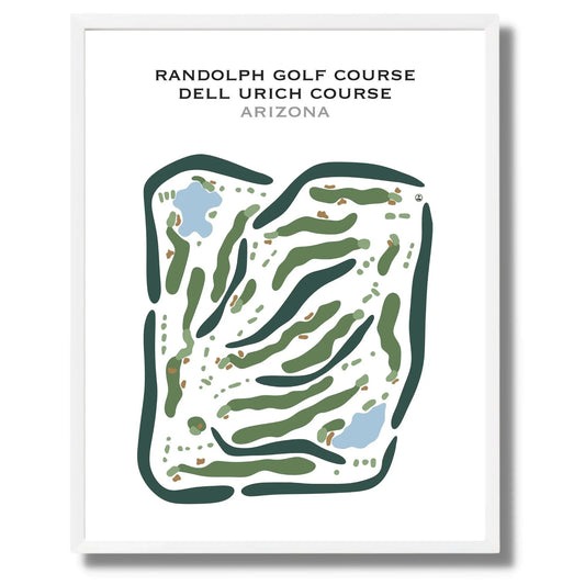 Randolph Golf Course Dell Urich Course, Arizona - Printed Golf Courses