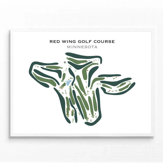 Red Wing Golf Course, Minnesota - Printed Golf Course