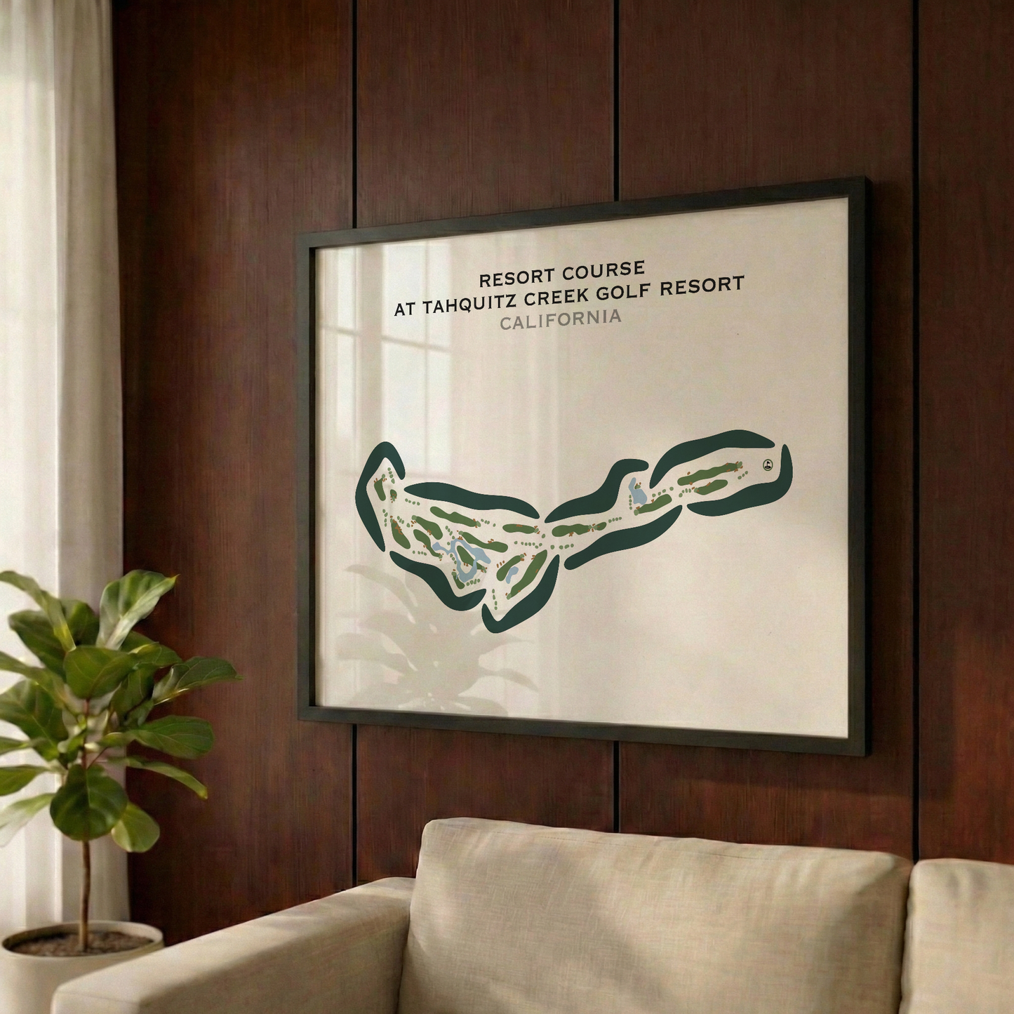 Resort Course at Tahquitz Creek Golf Resort, California - Printed Golf Courses