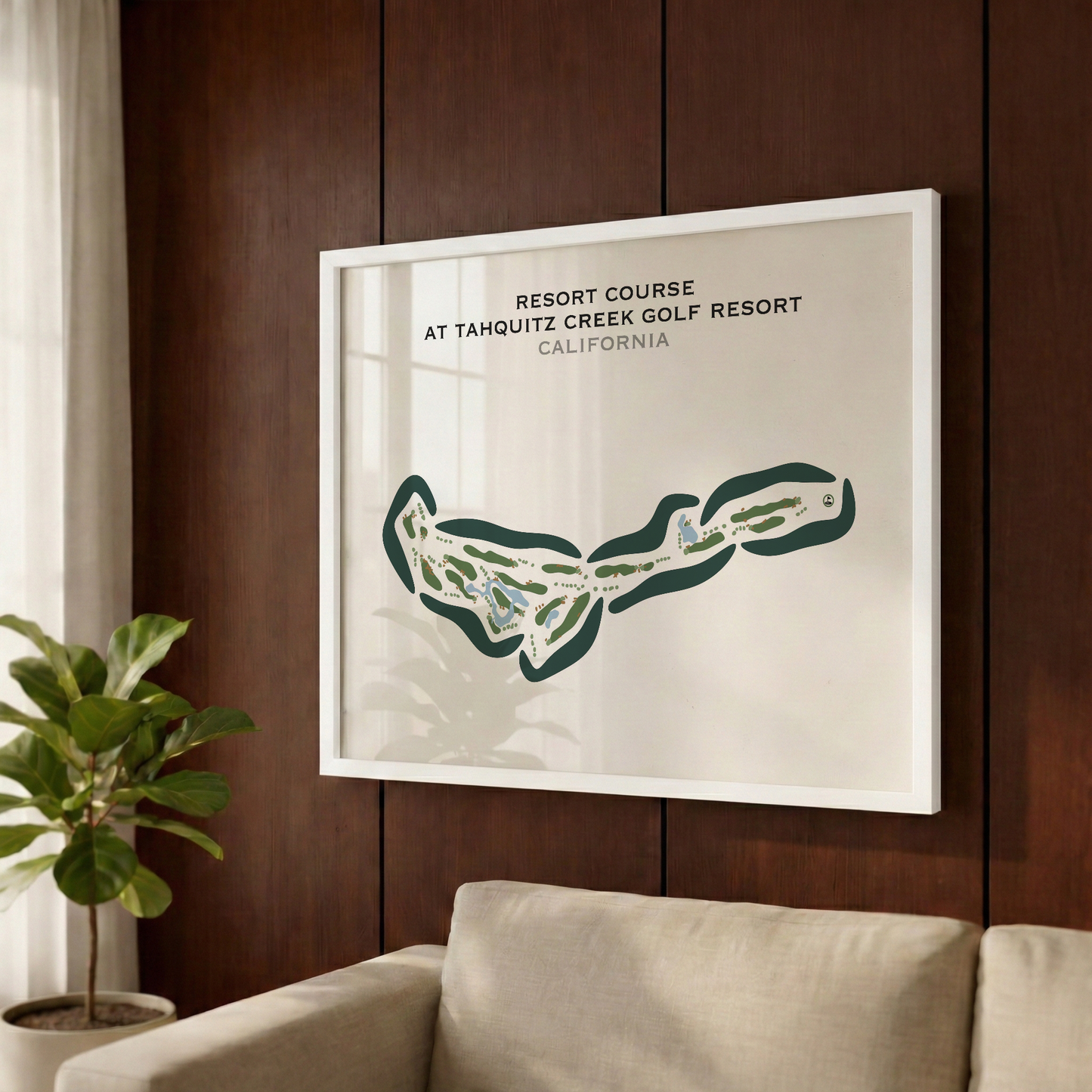 Resort Course at Tahquitz Creek Golf Resort, California - Printed Golf Courses