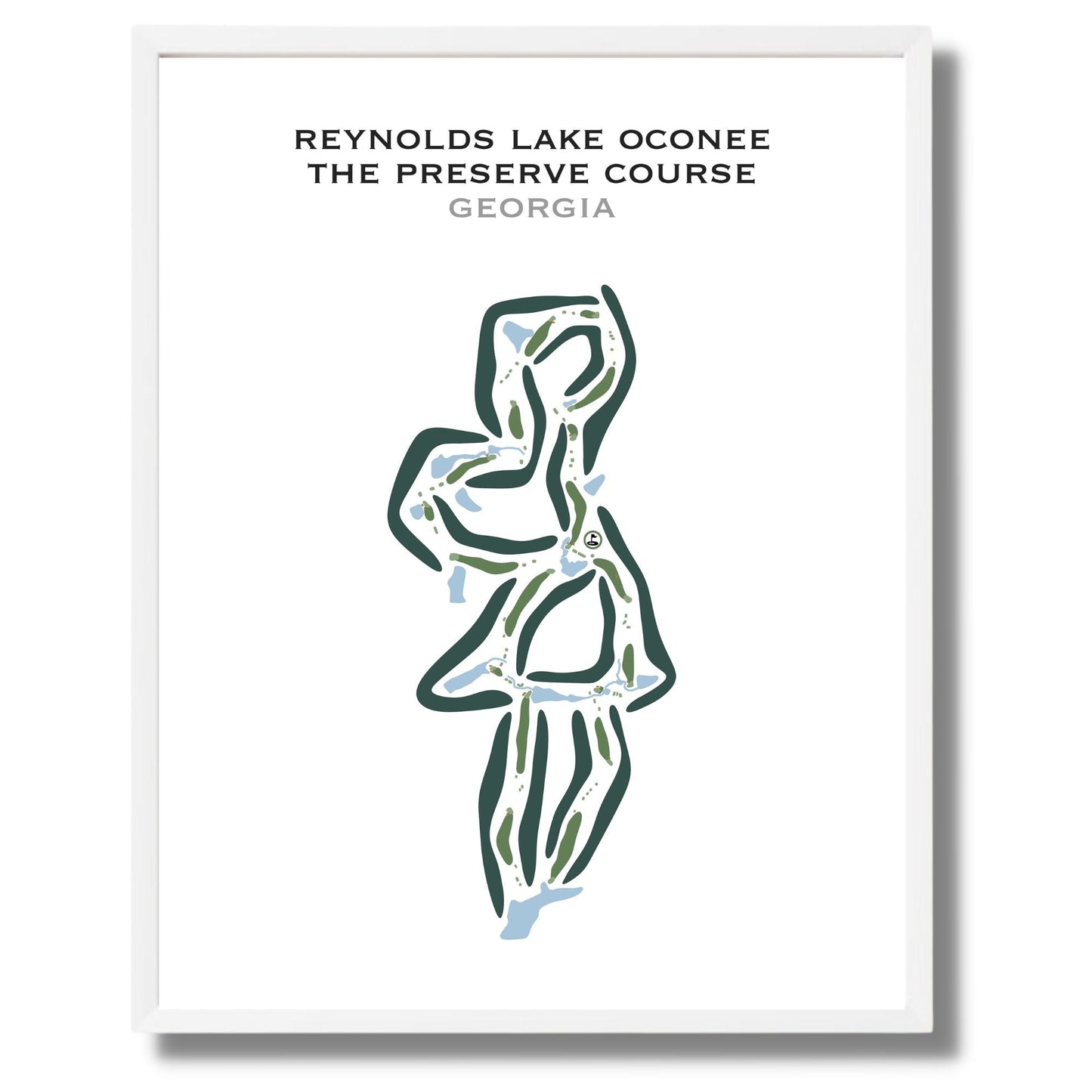 Reynolds Lake Oconee - The Preserve Course, Georgia - Printed Golf Courses