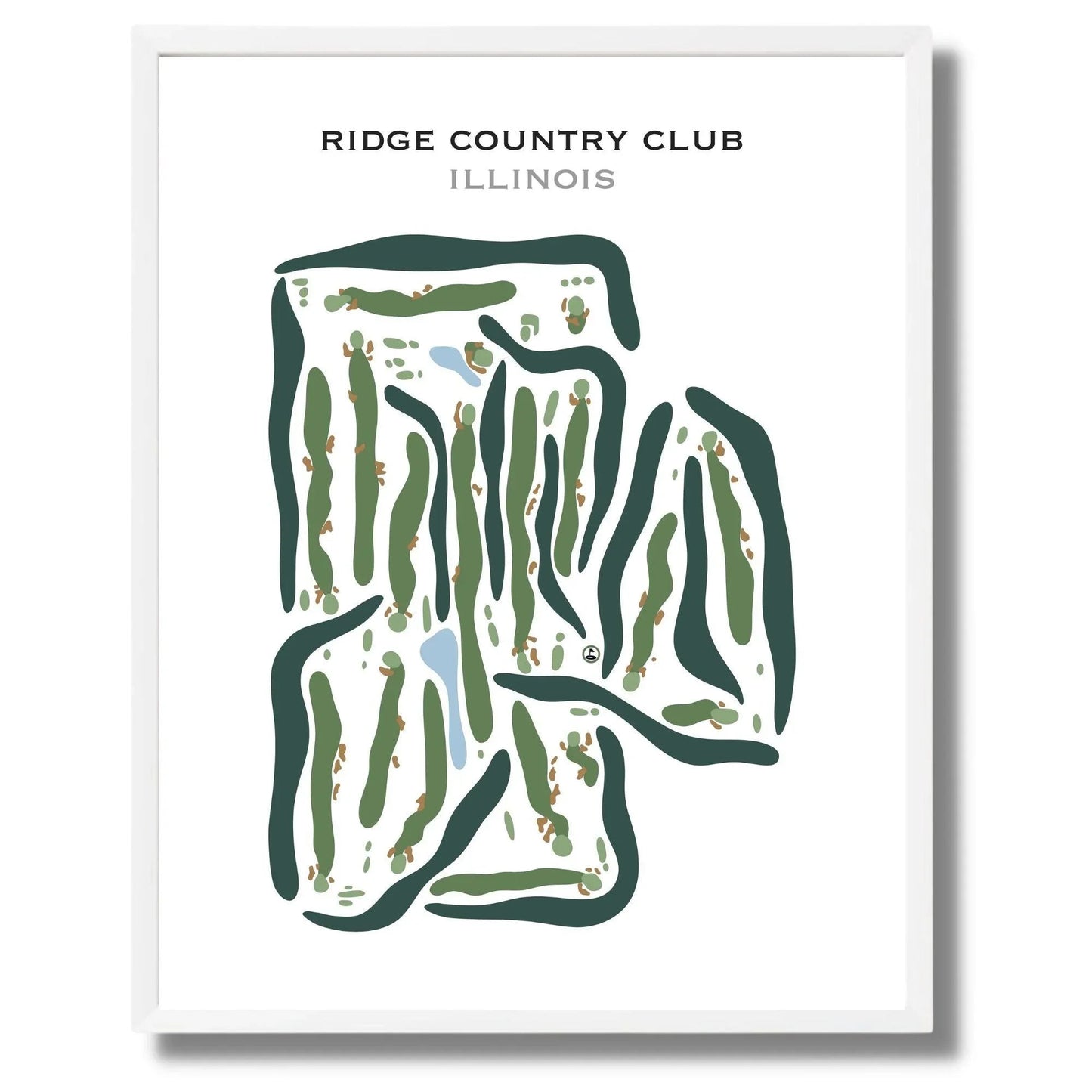 Ridge Country Club, Illinois - Printed Golf Courses