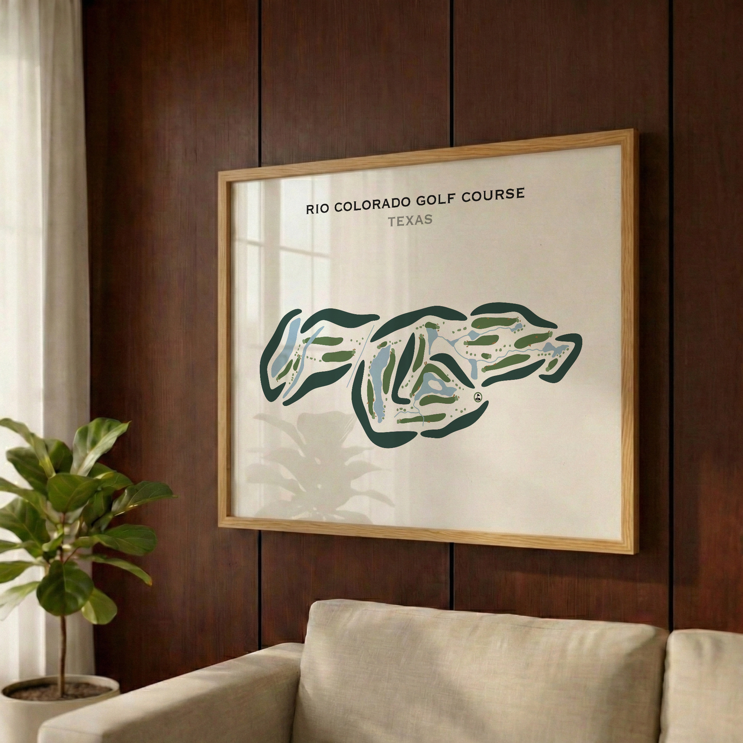 Rio Colorado Golf Course, Texas - Printed Golf Courses