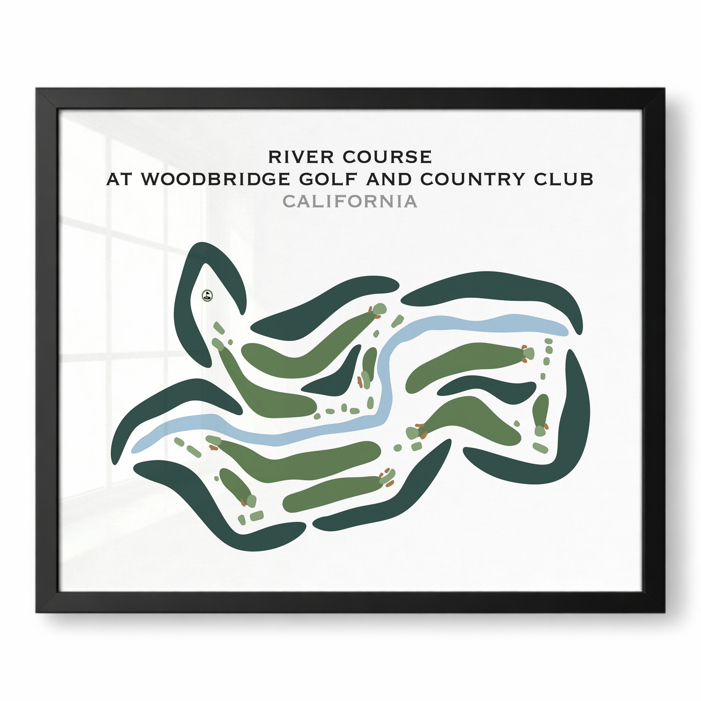 River Course at Woodbridge Golf & Country Club, California - Printed Golf Courses