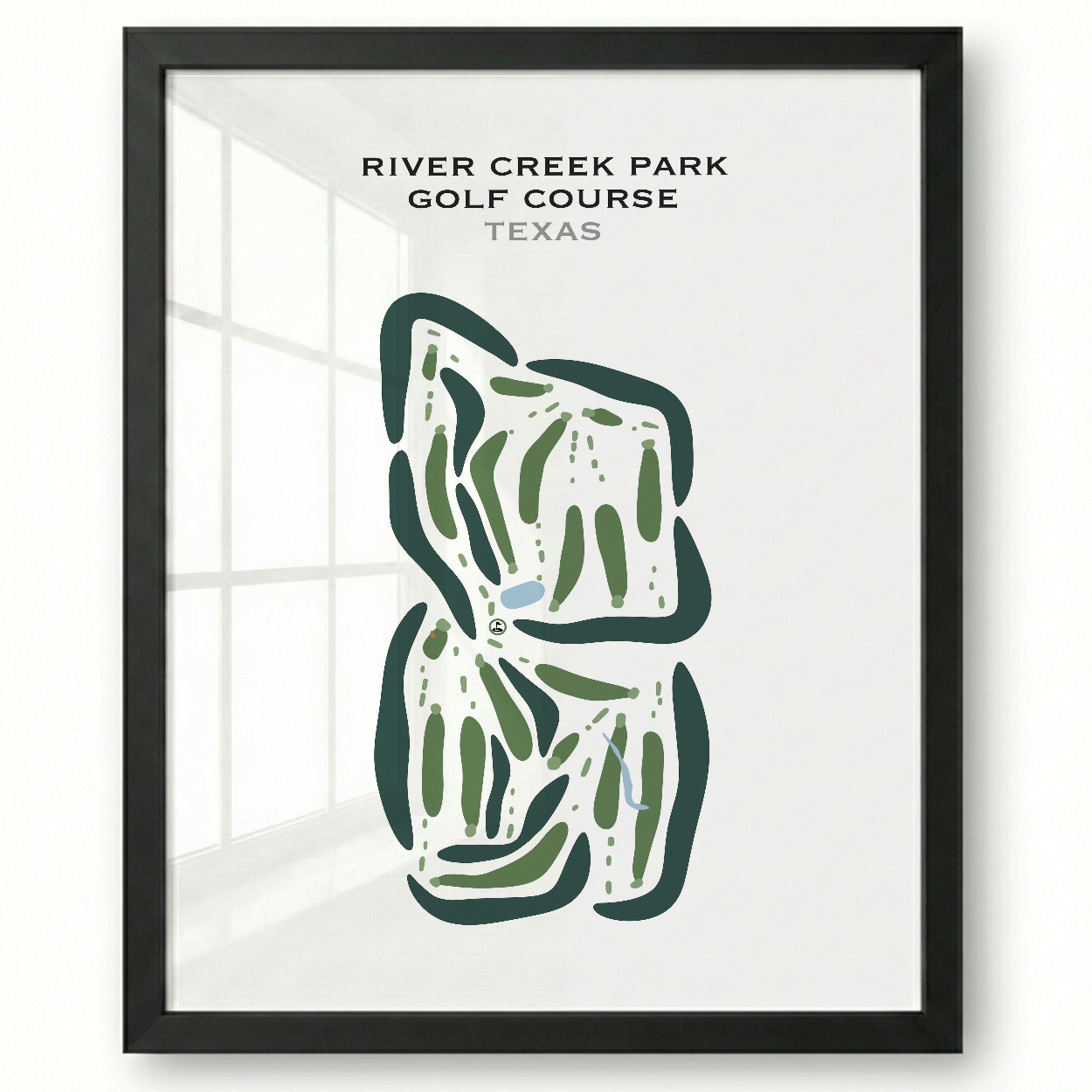 River Creek Park Golf Course, Texas - Printed Golf Courses