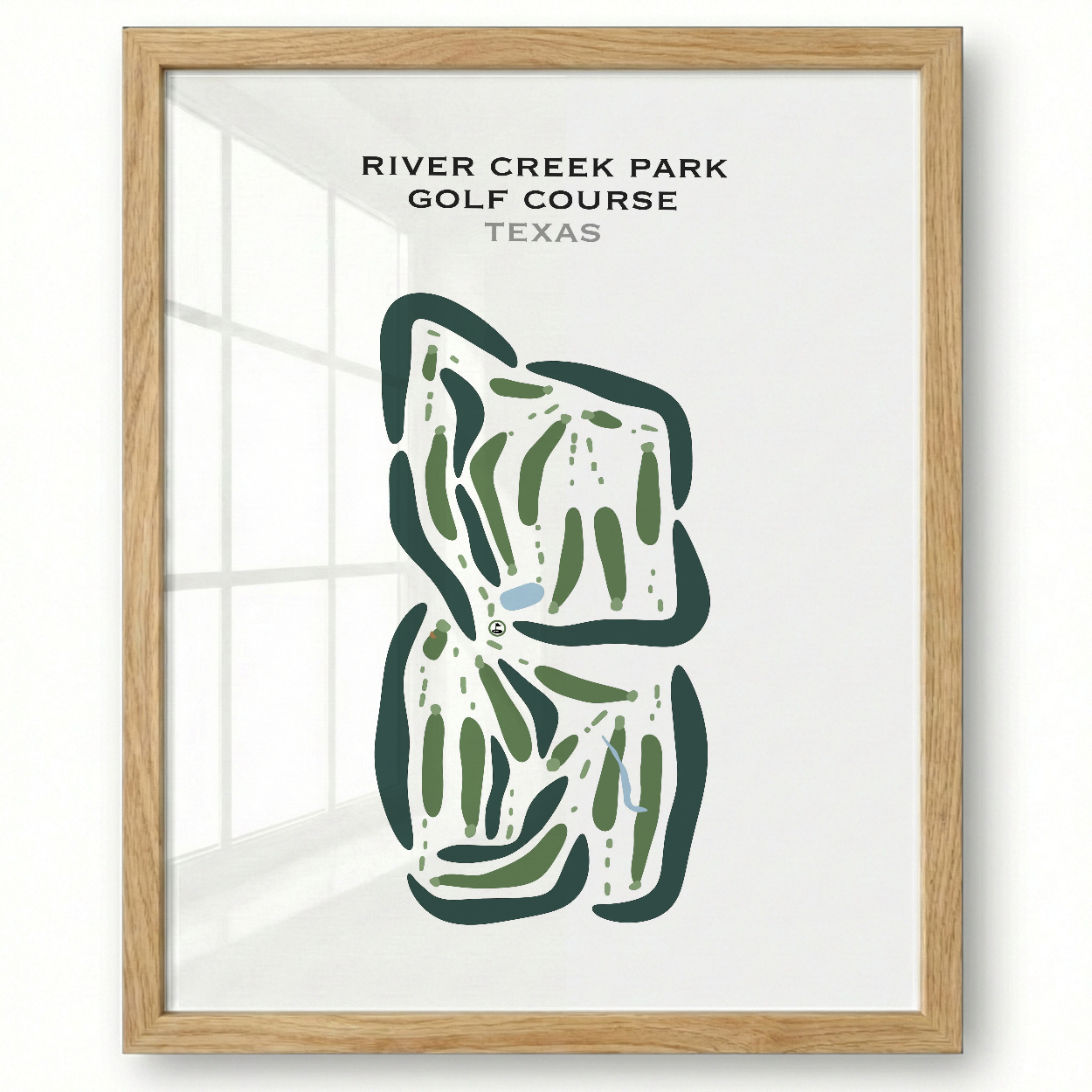 River Creek Park Golf Course, Texas - Printed Golf Courses