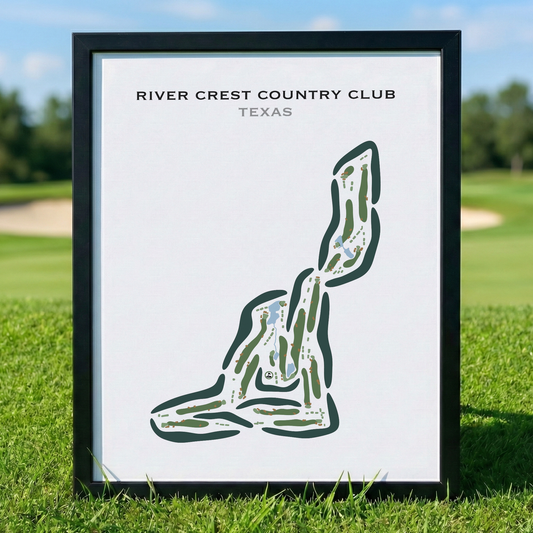 River Crest Country Club, Texas - Printed Golf Courses