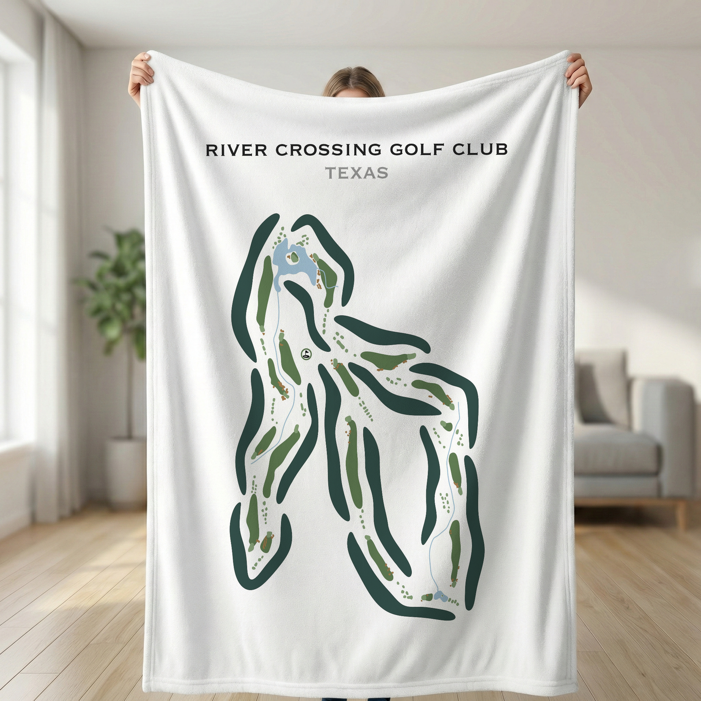 River Crossing Club, Texas - Printed Golf Courses