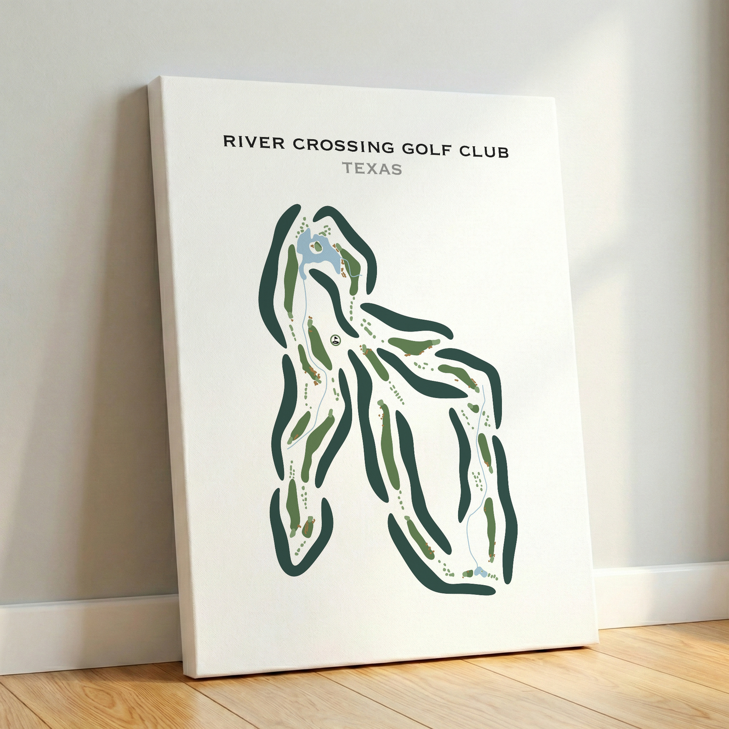 River Crossing Club, Texas - Printed Golf Courses