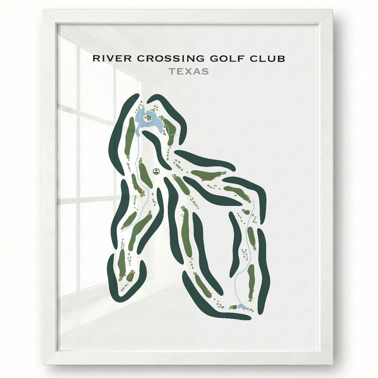 River Crossing Club, Texas - Printed Golf Courses