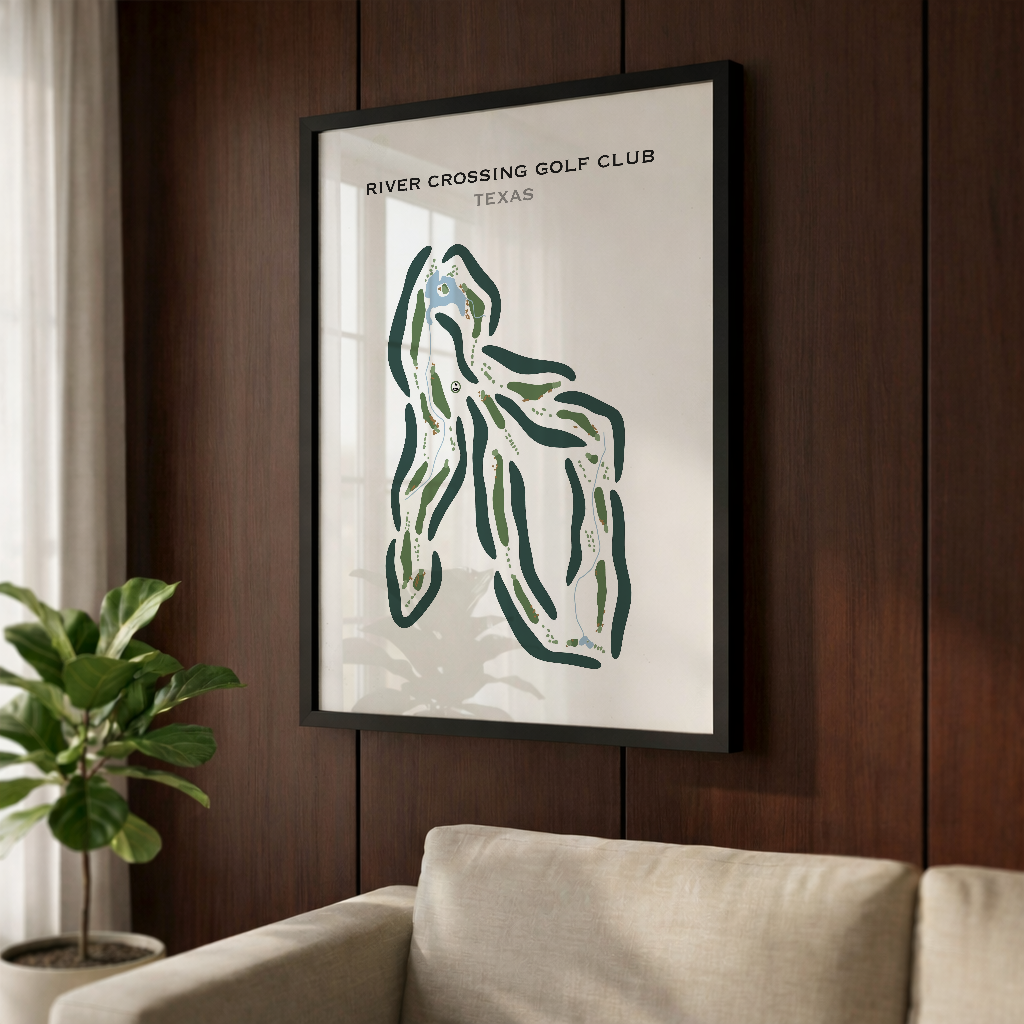 River Crossing Club, Texas - Printed Golf Courses