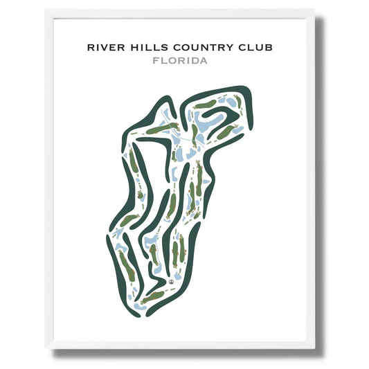 River Hills Country Club, Florida - Printed Golf Courses