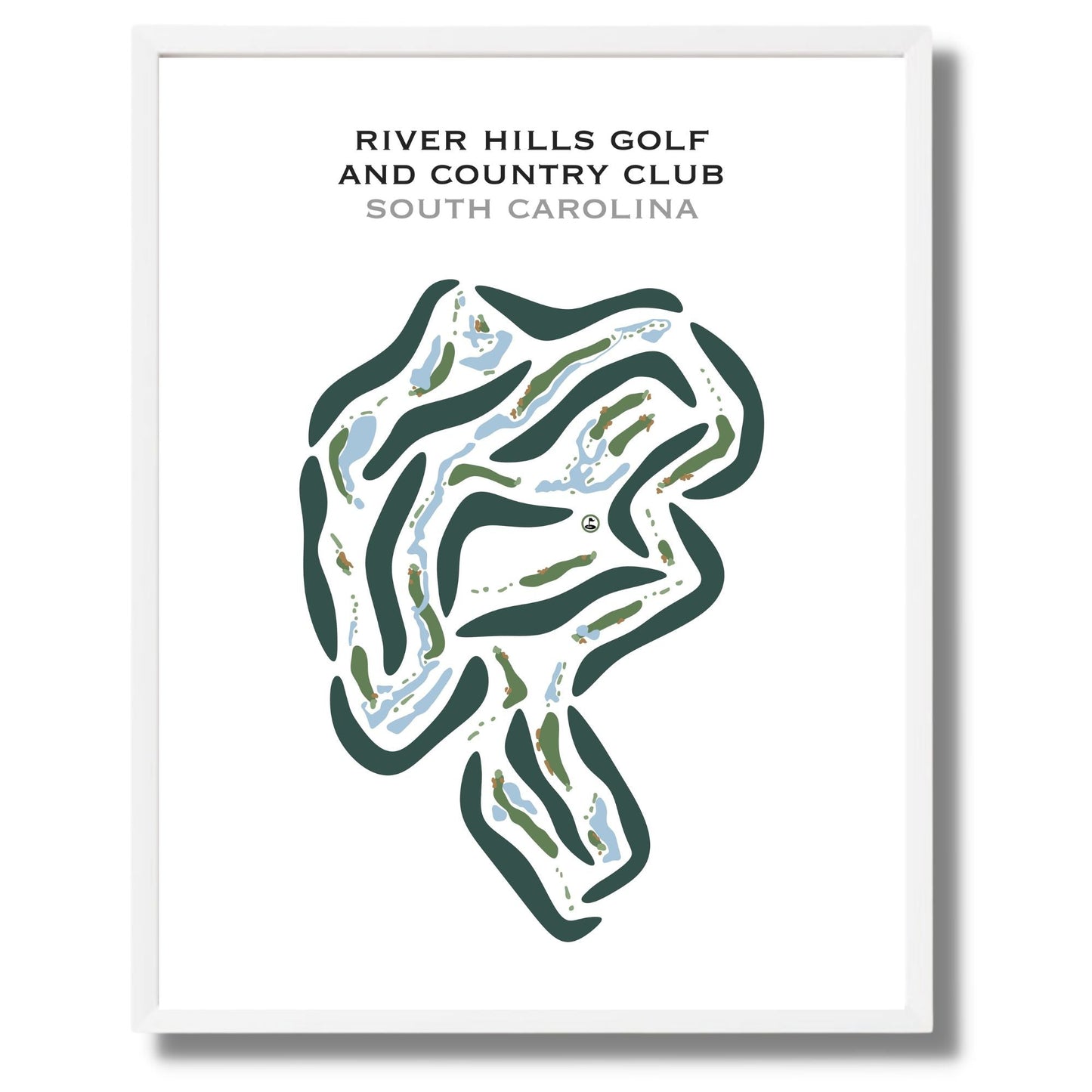 River Hills Golf & Country Club, South Carolina - Printed Golf Courses