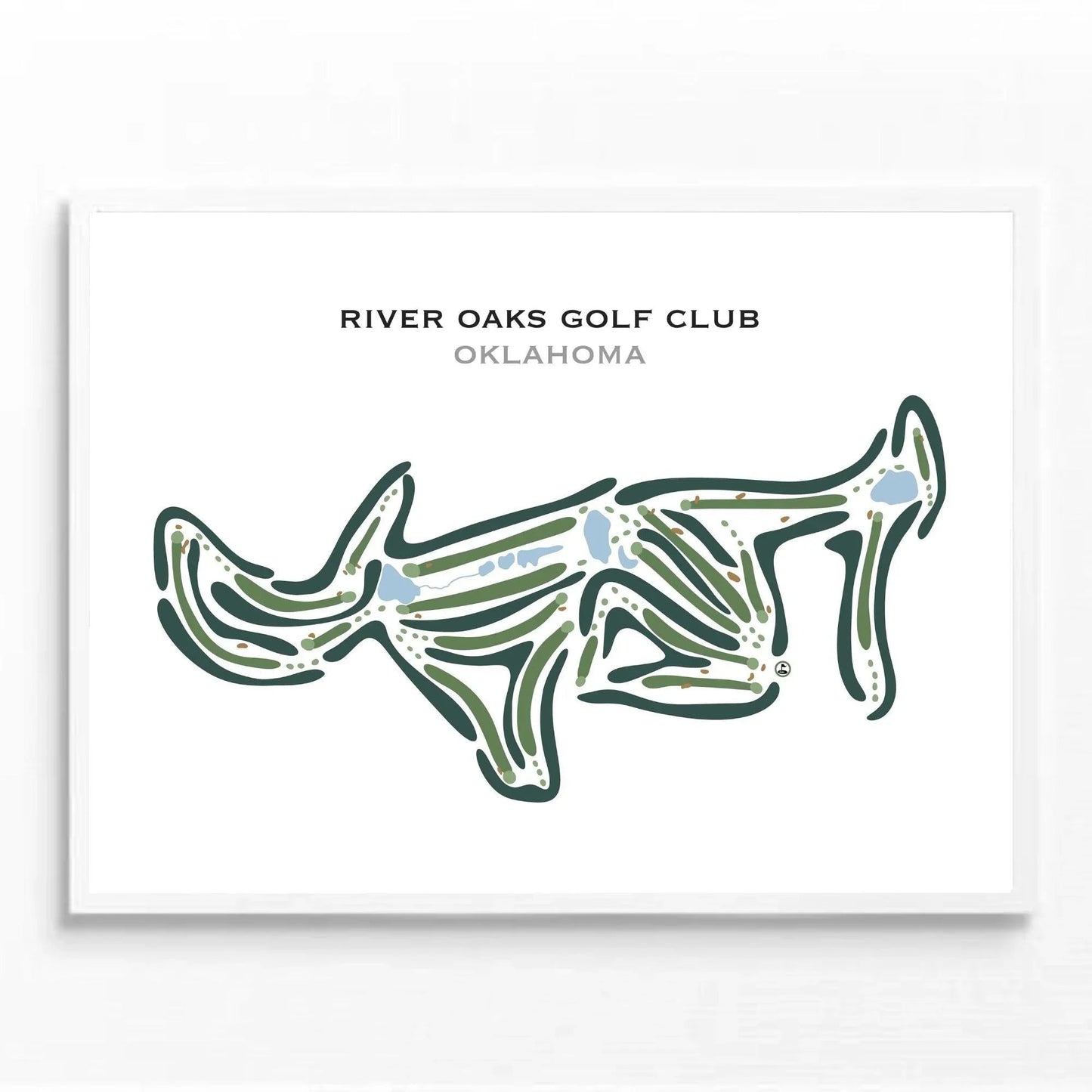 River Oaks Golf Club, Oklahoma - Printed Golf Courses