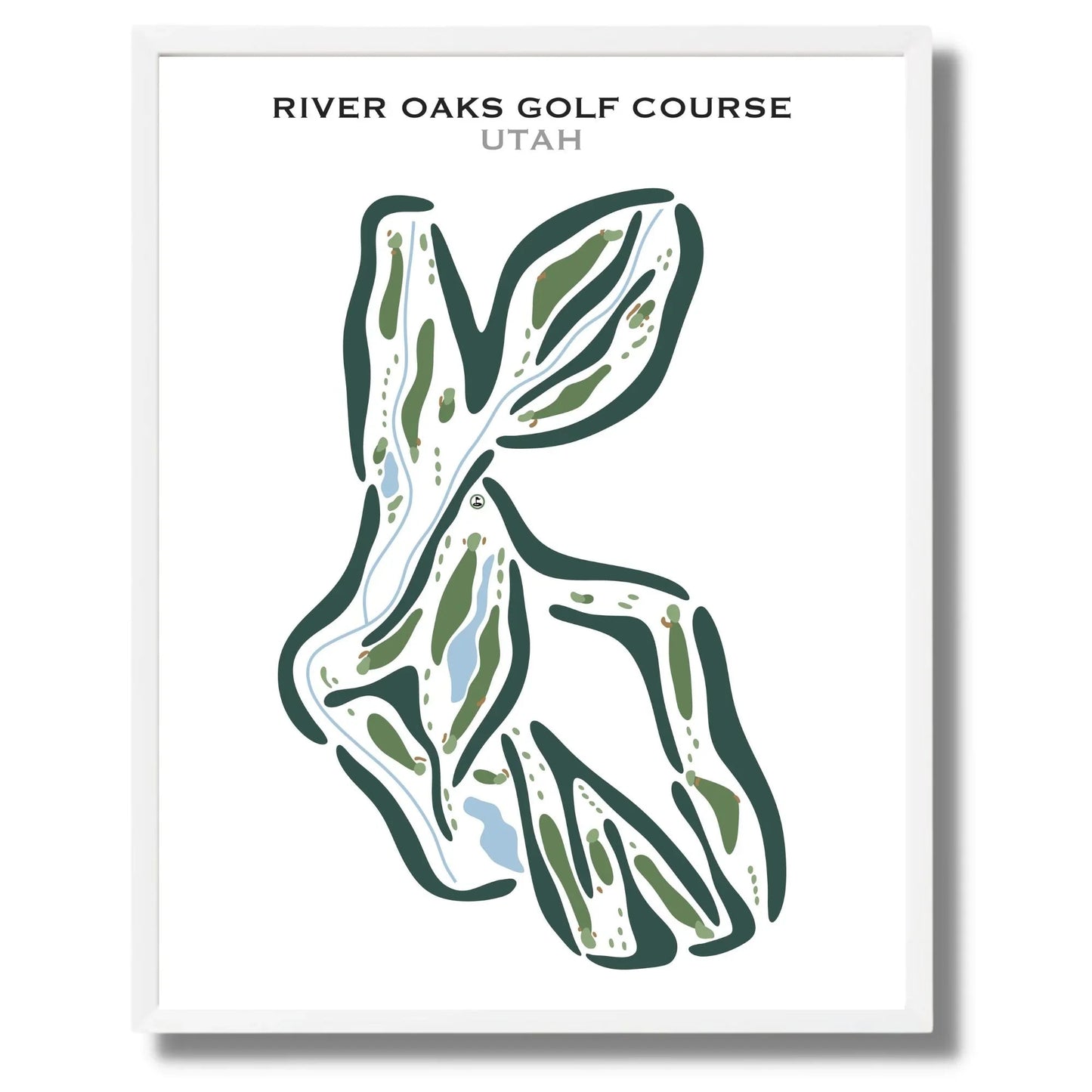 River Oaks, Sandy Utah - Printed Golf Courses