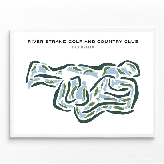River Strand Golf and Country Club, Florida - Printed Golf Courses