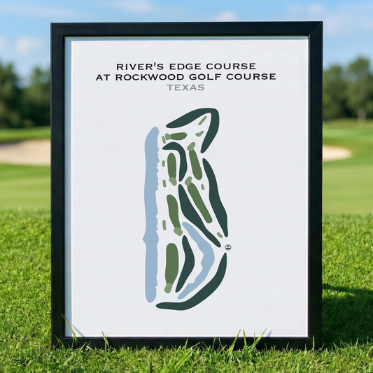 River's Edge at Rockwood Golf Course, Texas - Printed Golf Courses