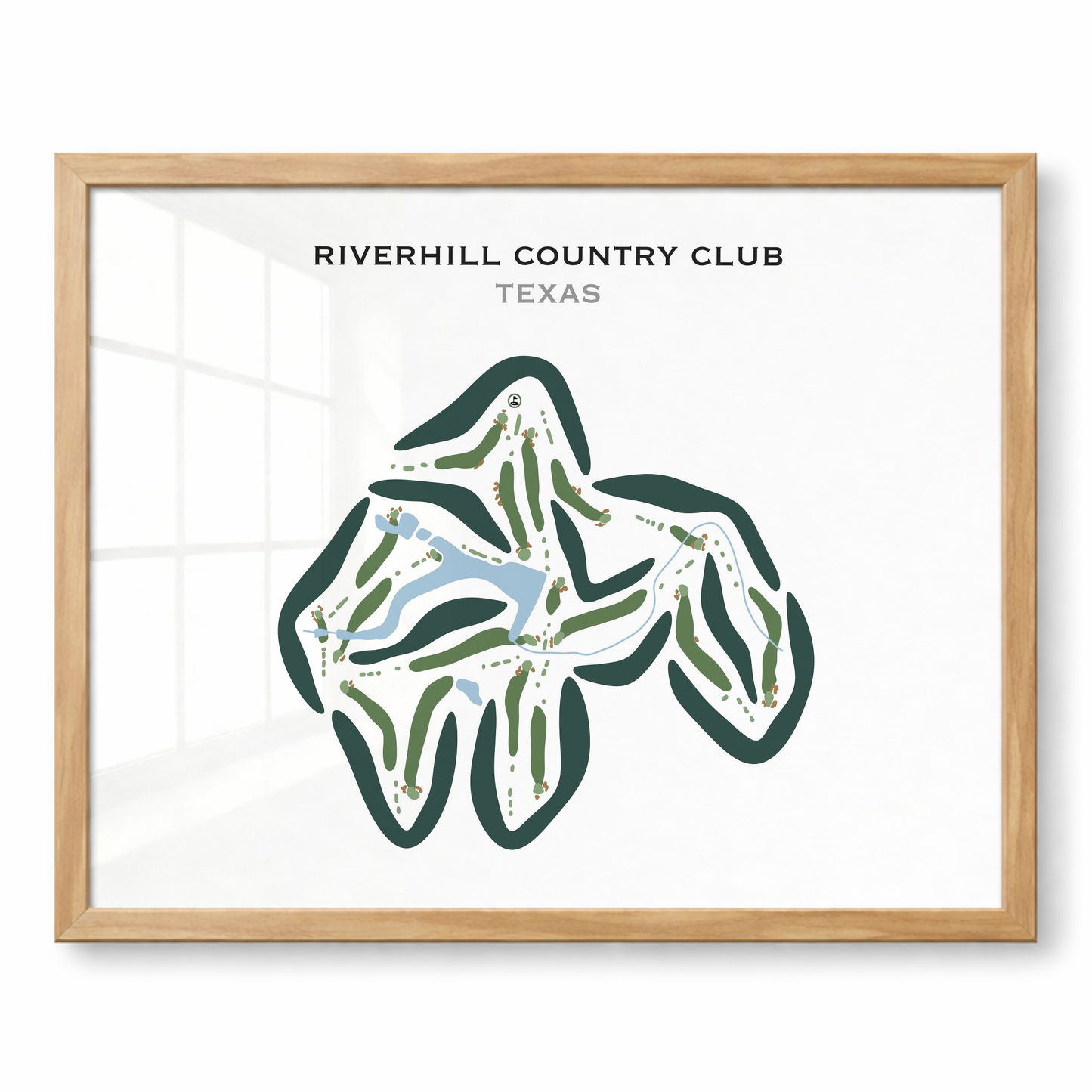 Riverhill Country Club, Texas - Printed Golf Courses