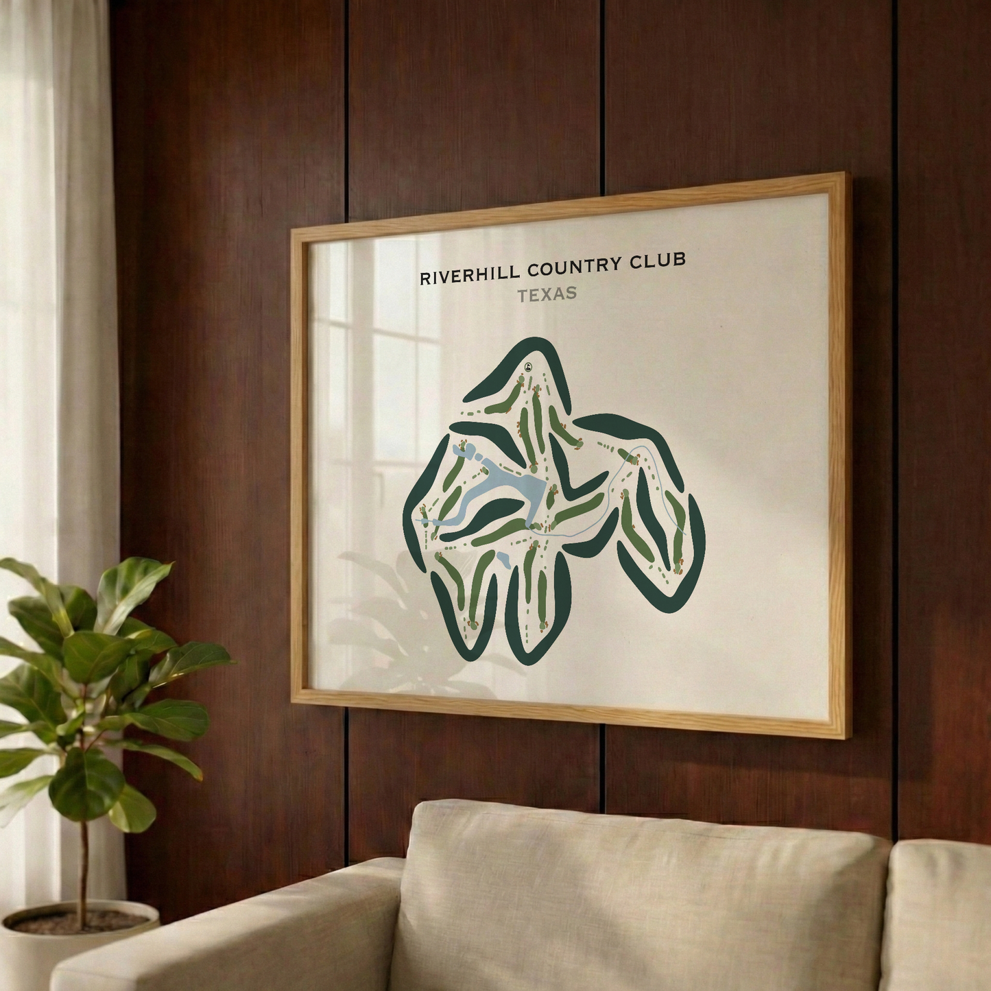 Riverhill Country Club, Texas - Printed Golf Courses