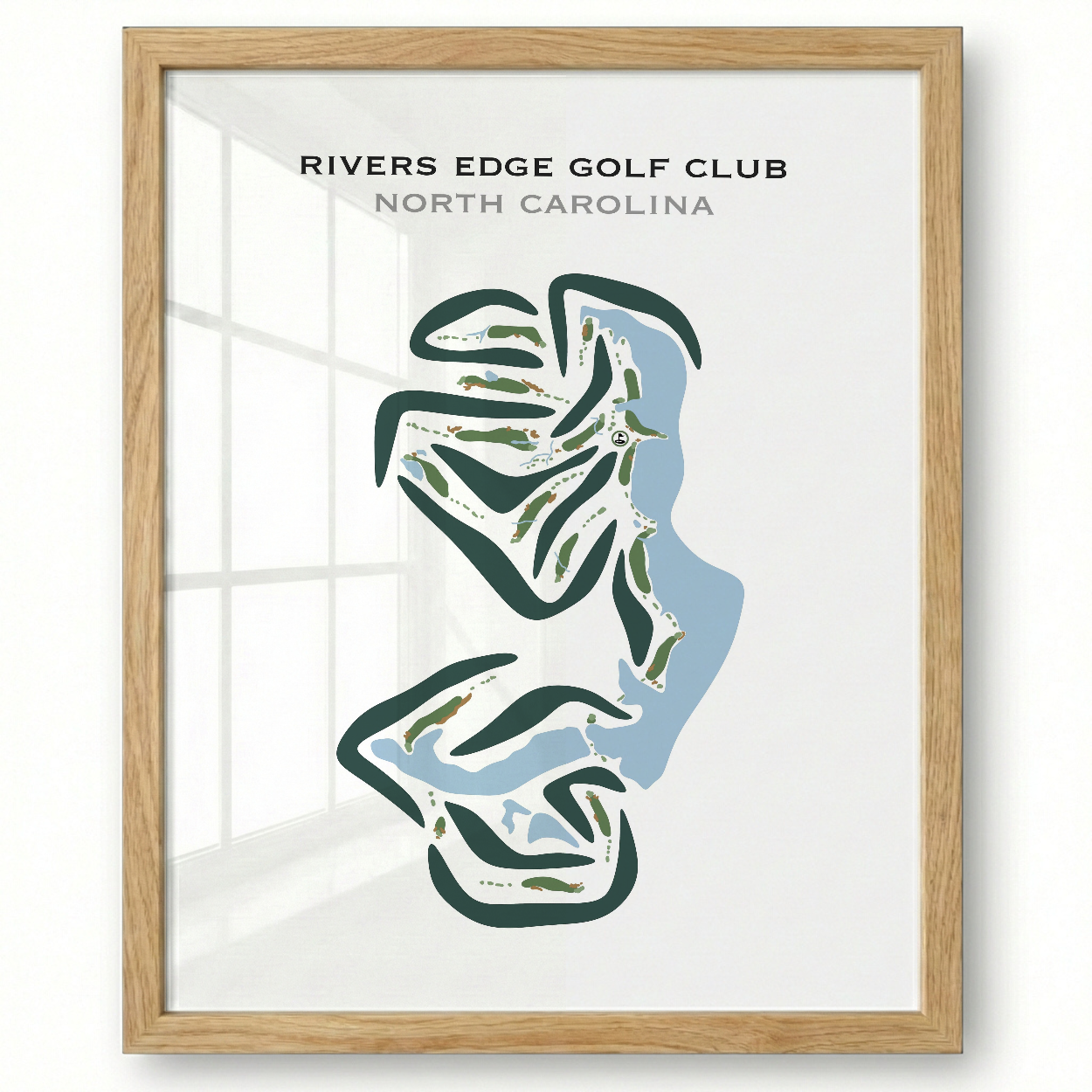 Rivers Edge Golf Club, North Carolina - Printed Golf Courses
