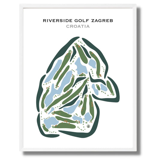 Riverside Golf Zagreb, Croatia - Printed Golf Courses