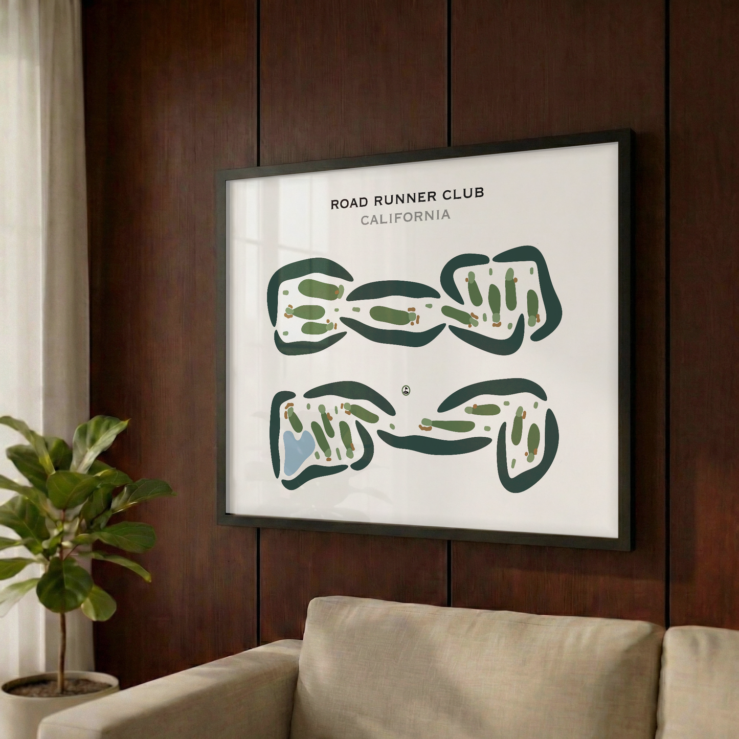 Road Runner Club, California - Printed Golf Courses