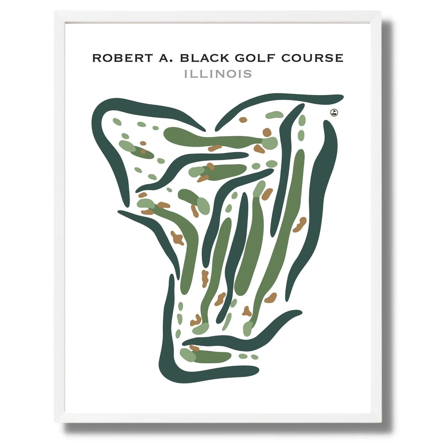 Robert A. Black Golf Club, Illinois - Printed Golf Courses