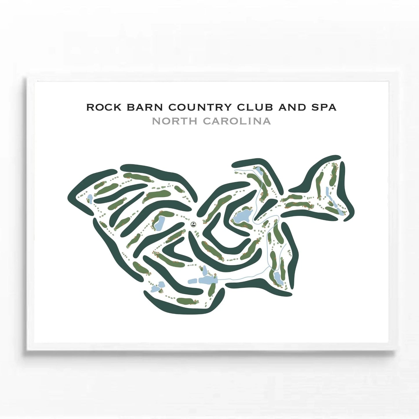 Rock Barn Country Club & Spa, North Carolina - Printed Golf Courses