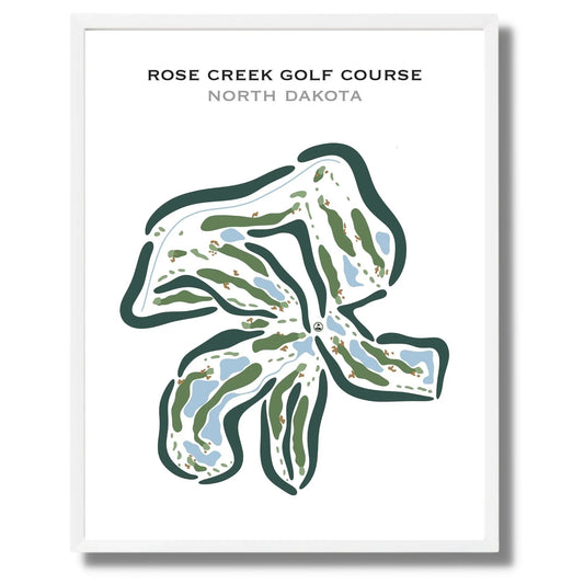 Rose Creek Golf Course, North Dakota - Printed Golf Courses